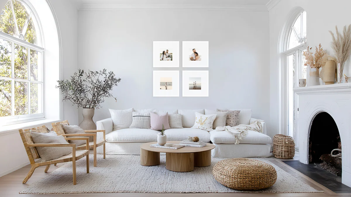 Grid of Four Photo Gallery Wall 24"